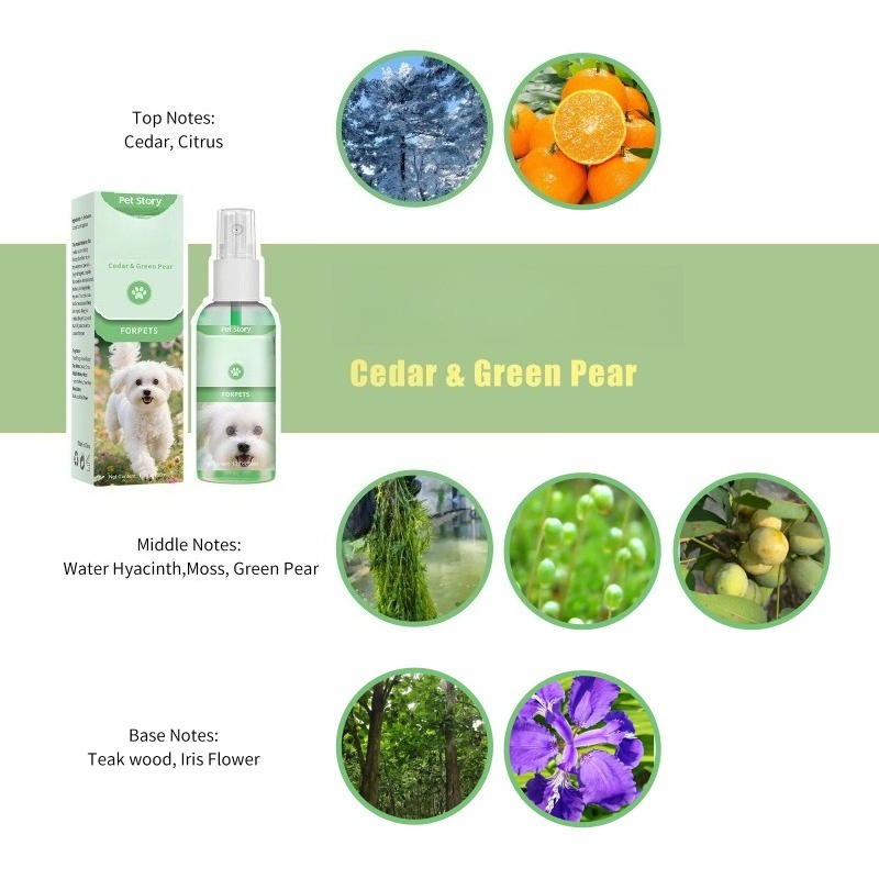 Pet Cologne Spray - Alkoholfreies Haustier-Cologne 50ml Deodorant-Spray Universeller Geruchsentferner