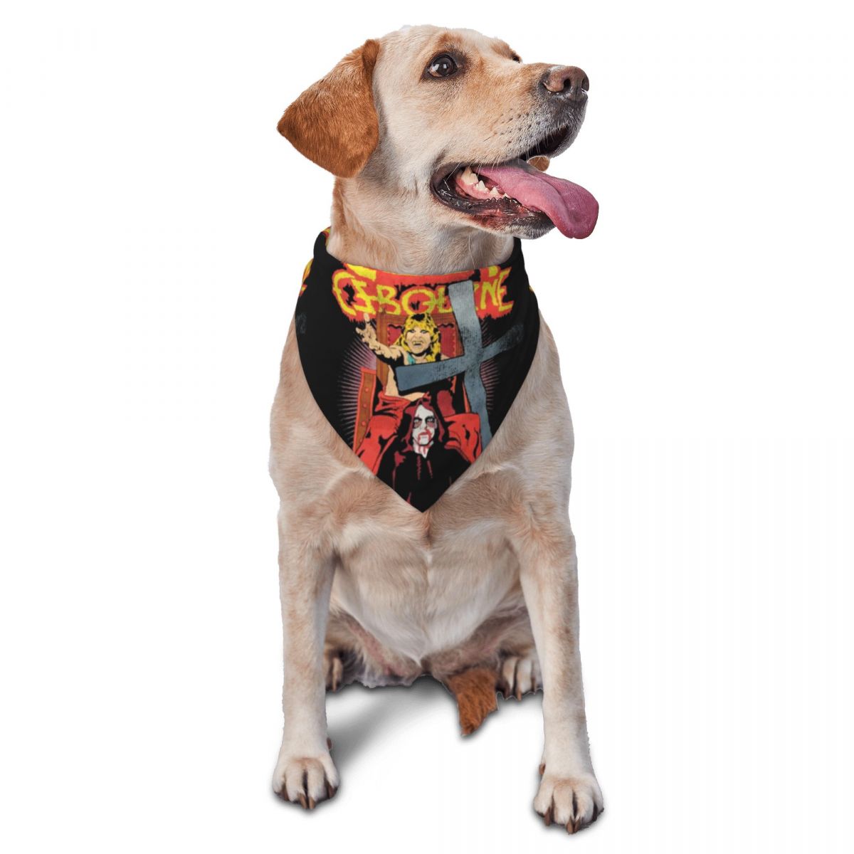 Dog Bandana Scarf - Ozzy Osbourne Haustier-Schals, britisches Heavy-Metal, Rockmusik,